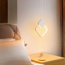 Ver imagem 1 de Luminária Led 30x25cm Suspensa Pendente 24 Watts Losango Gimpo Kjdd-l-002:branco