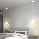 Ver imagem 6 de Luminária Led 30x25cm Suspensa Pendente 24 Watts Losango Gimpo Kjdd-l-002:branco