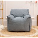 Ver imagem 1 de Puff Poltrona Nuvem Infantil Criança com Enchimento de Espuma - Tecido Veludo Verde