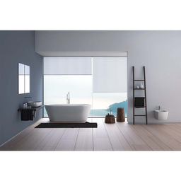 Cortina Persiana Rolô Tela Solar 3% Arelle Decor 0,40 larg X 1,80 alt:Branco - 1