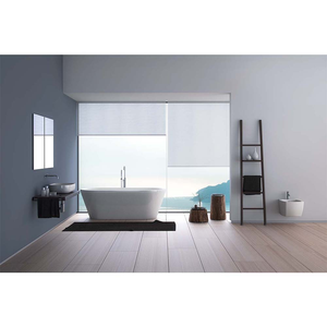 Cortina Persiana Rolô Tela Solar 3% Arelle Decor 0,40 larg X 1,80 alt:Branco