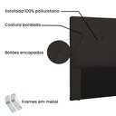 Ver imagem 4 de Cabeceira Aquilla Para Cama Box Queen 160 cm Corino Marrom - D’Rossi