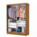Ver imagem 2 de Guarda Roupas 2440 Santiago 2PTS 1,31m c/Esp Plus Cinamomo/Off White