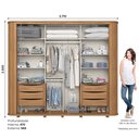 Ver imagem 7 de G. Roupa Mozzate 02 Pts. Deslizantes Nature/preto - Henn