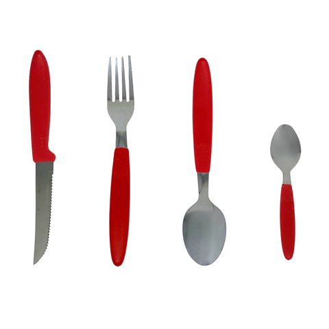 Cj Talheres 25 Pçs - Vermelho
