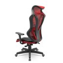 Ver imagem 3 de Cadeira Plaxmetal Gamer Vizon Dz Encosto Tela Vermelha Mecanismo Relax System Detalhes Vermelho