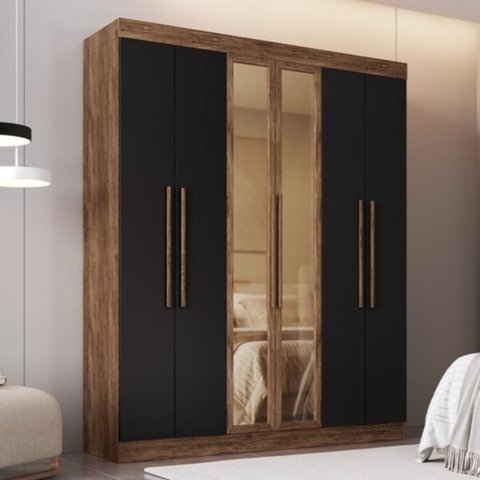 Guarda-Roupas Casal 6 Portas 180cm Multimóveis CR35262 