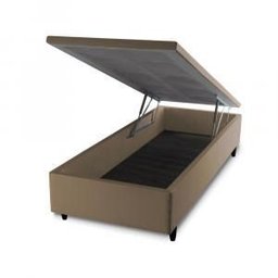 Base Box Baú Queen Size Prince Sued 0,79x1,97x0,41 - 2