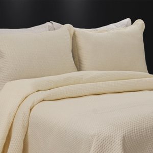 Colcha King 3 Peças De Bolinha Elegance Ultrassônica:Bege Claro