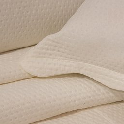 Colcha King 3 Peças De Bolinha Elegance Ultrassônica:Bege Claro - 4