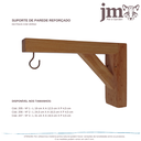 Ver imagem 5 de Kit 2 Suporte Mão Fancesa Prateleira Reforçado Vaso de Planta Gancho 20cm