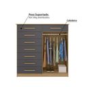 Ver imagem 3 de Cômoda New Verona com 8 Gavetas e 2 Portas - Natural/titaniu