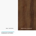 Ver imagem 7 de Gabinete para Banheiro sem Furação Suprema Branco com Nogueira Dourado Luciane Móveis