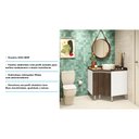 Ver imagem 6 de Gabinete para Banheiro sem Furação Suprema Branco com Nogueira Dourado Luciane Móveis