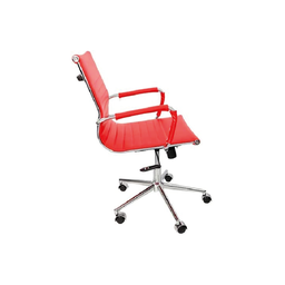 Cadeira Esteirinha Diretor Confortavel Vermelha D823 4b F Bering - 4