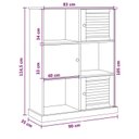 Ver imagem 3 de Estante 3 Portas e 3 Nichos Madeira Maciça Pinus