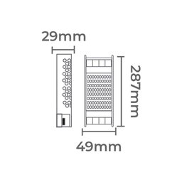 Fonte de Alimentação Chaveada Nordecor Dimerizável 24v 6,25a / 150w 127v Unica 7195 - 2