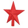 Estrela Ponteira de Árvore de Natal Vermelha 15cm - Casambiente - 2