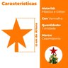 Estrela Ponteira de Árvore de Natal Vermelha 15cm - Casambiente - 5