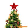 Estrela Ponteira de Árvore de Natal Vermelha 15cm - Casambiente - 3