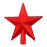 Estrela Ponteira de Árvore de Natal Vermelha 15cm - Casambiente - 1