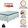 Cama Box Casal King Colchão Molas Ensacadas com Pillow Sevilha Hellen - 5