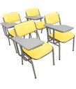 Ver imagem 1 de Kit com 4 Cadeiras para Auditórios Linha Hotel Smart Amarelo