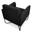 Ver imagem 6 de Kit 2 Poltronas Decorativas Base Industrial X Preta Maressa S07 Suede Preto - Ibiza