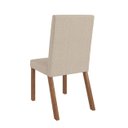 Ver imagem 2 de Cadeira Estofada Mesa de Jantar Gaia Canela Boucle Creme