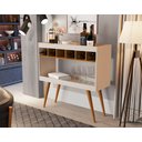 Ver imagem 5 de Aparador Athenas Cor Nature com Off White