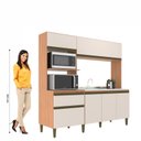 Ver imagem 4 de Cozinha Compacta Vitória New 6 Portas 1 Gaveta Freijó/Off White - J Carvalho