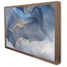 Quadro Decorativo Abstrato Mármore Azul Gold em Moldura Caixa Tacolado Moldura Trad 1cm Preta com Vi - 4