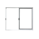 Ver imagem 3 de Vitrô 2 Folhas de Correr Aluminio Branco 1,00x1,20 Linha 18 Modular