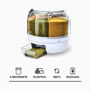 Ver imagem 2 de Dispensador de Alimentos e Grãos Giratório com 6 Divisões