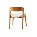 Ver imagem 5 de Kit 02 Cadeiras com Encosto Anatômico em Madeira Maciça Allegra Linho Bege Oona Design Mel