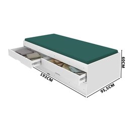 Bibox 100% MDF Bari Branco Gabrielli - 4