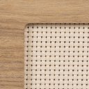 Ver imagem 3 de Mesa de Cabeceira Ivvie 2 Gavetas 100% MDF 2 Gavetas Tauari/Dourado - Telinha Rattan