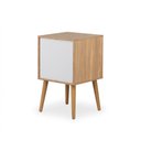 Ver imagem 6 de Mesa de Cabeceira Ivvie 2 Gavetas Tauari/dourado - Telinha Rattan