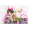 Tela Decorativa Pintura Bicicleta - 1