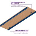 Ver imagem 5 de Tampo em MDF BP para Escrivaninha Teko Casatema MadeiraOriginals Marrom/Azul/Álamo