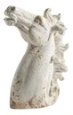 Ver imagem 1 de Escultura Cavalo Resina Enfeite Branco Vintage 54x44