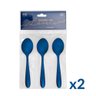 Kit Utensílios de Aço Inox Lovers Azul 9 Peças Gourmet Mix - 2
