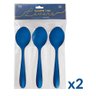 Kit Utensílios de Aço Inox Lovers Azul 9 Peças Gourmet Mix - 3