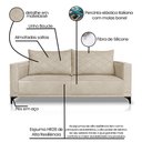 Ver imagem 2 de Sofá Orion 2 Lugares 180cm Linho Boucle