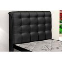 Ver imagem 1 de Cabeceira Cama Box Estofada Solteiro Solteiro Dama Plus Courano Preto - Simbal
