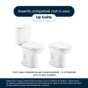 Ver imagem 4 de Assento Sanitário Poliester Soft Close Up Pergamon (bege Claro) para Vaso Celite