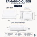 Ver imagem 6 de Jogo Cama Queen Alícia 400 Fios Bordado Inglês Super Macio:Branco
