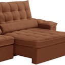 Ver imagem 5 de Sofá Retrátil Reclinável para Sala 4 Lugares 290cm Maresi F04 Veludo Terracota - Lyam Decor