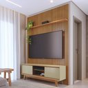 Ver imagem 1 de Conjunto Painel e Estante Emberstone Cumaru Opala