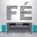 Ver imagem 1 de Adesivo de parede Religioso Fé-Pequeno 76x58cm